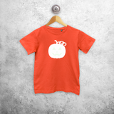 Pumpkin glow in the dark kids shortsleeve shirt