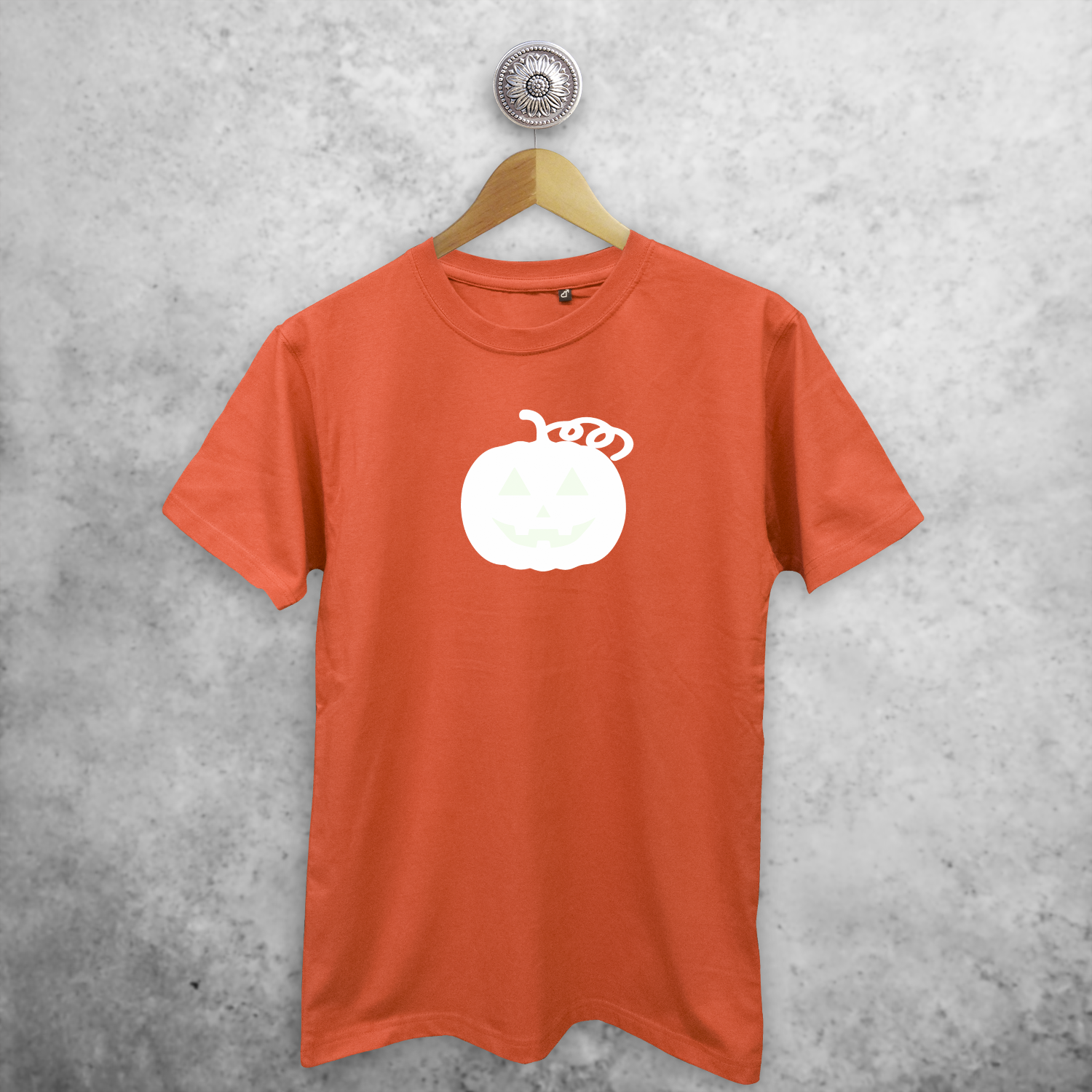 Pumpkin glow in the dark adult shirt