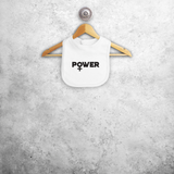 'Power' baby bib