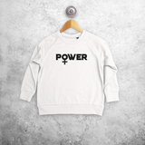 'Power' kids sweater