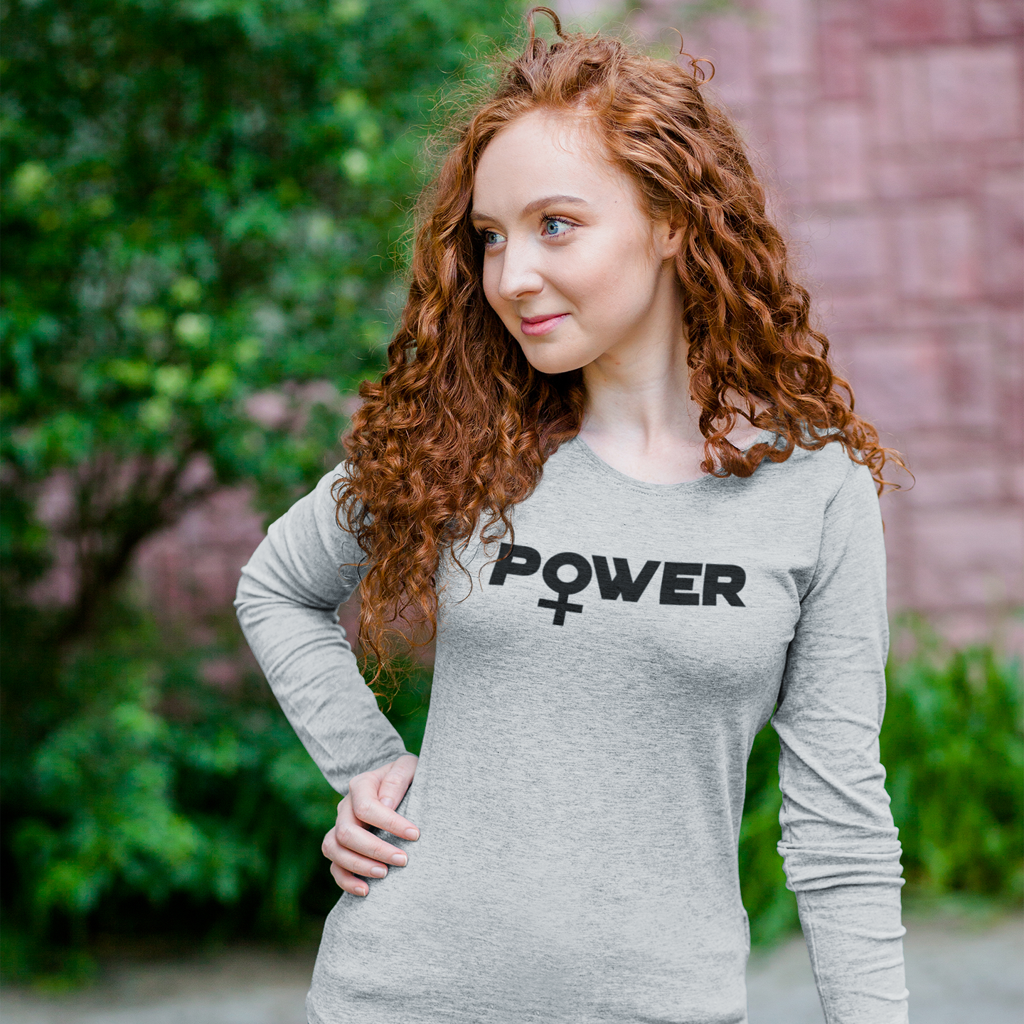 'Power' adult longsleeve shirt