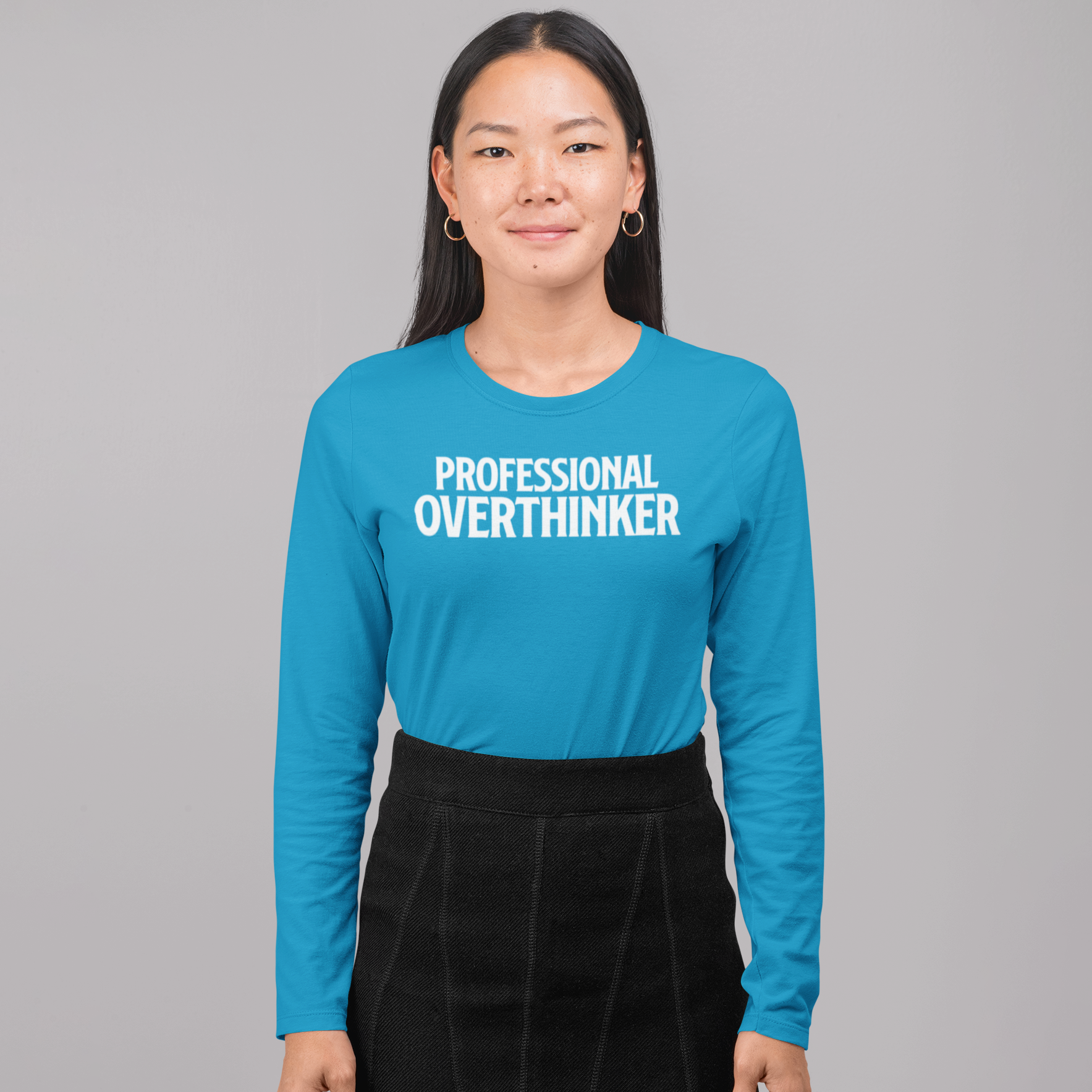 'Professional overthinker' adult longsleeve shirt