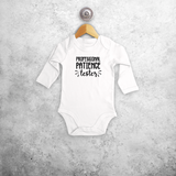 'Professional patience tester' baby longsleeve bodysuit