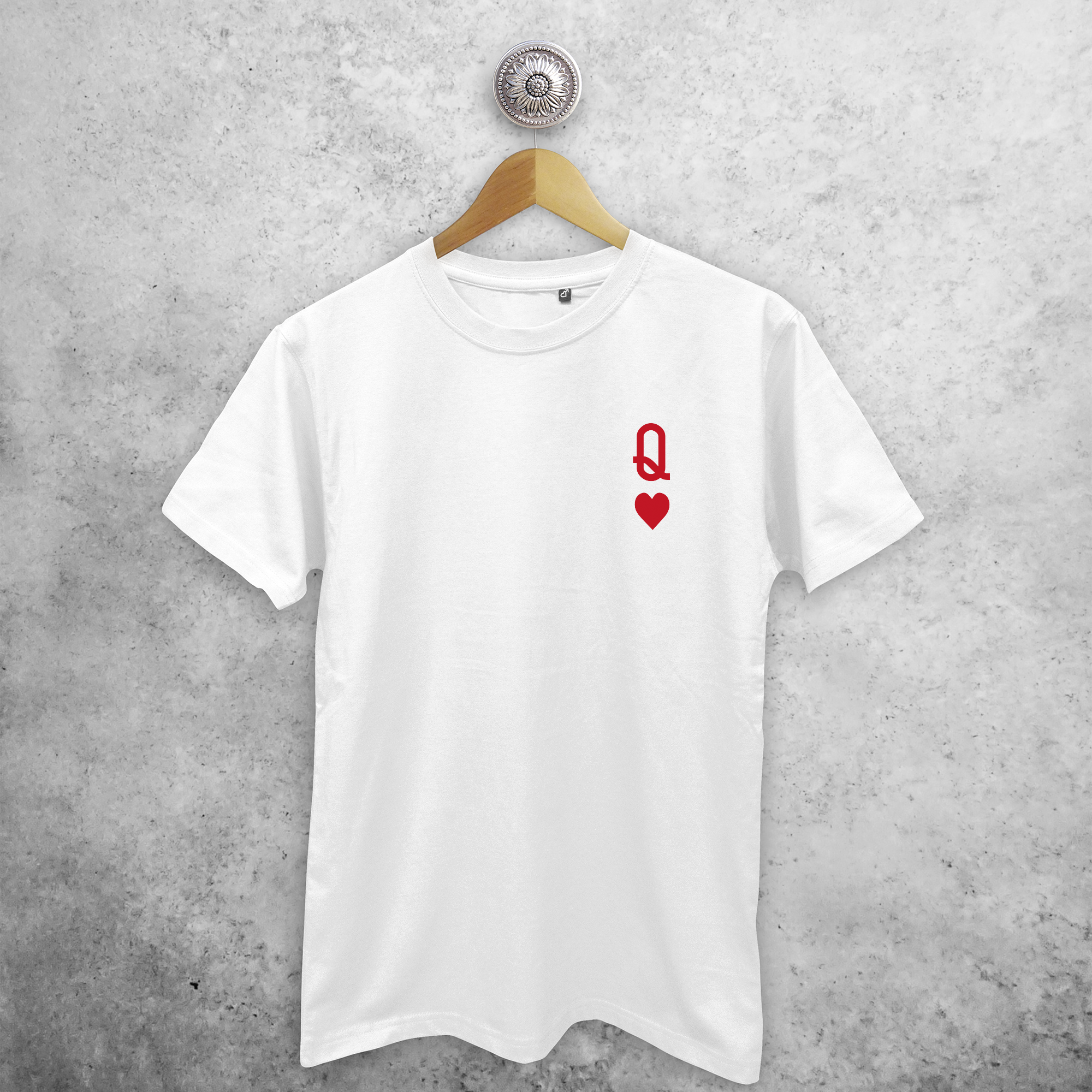 'Queen of hearts' adult shirt