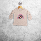 Glitter rainbow baby sweater