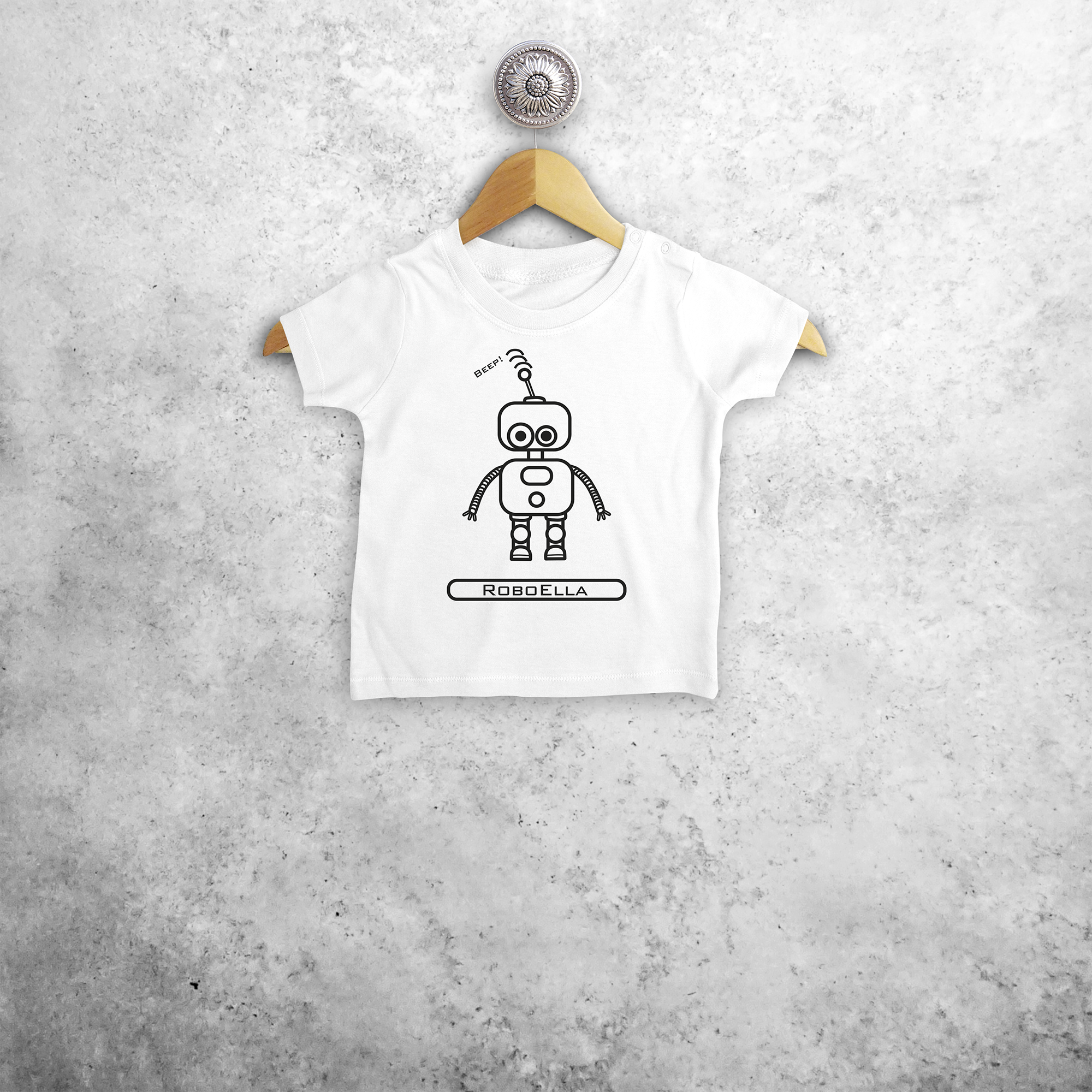 Robot baby shortsleeve shirt