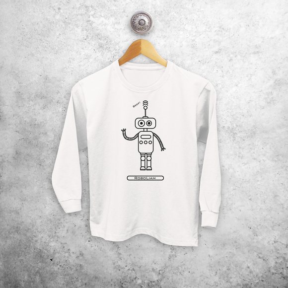 Robot kids longsleeve shirt