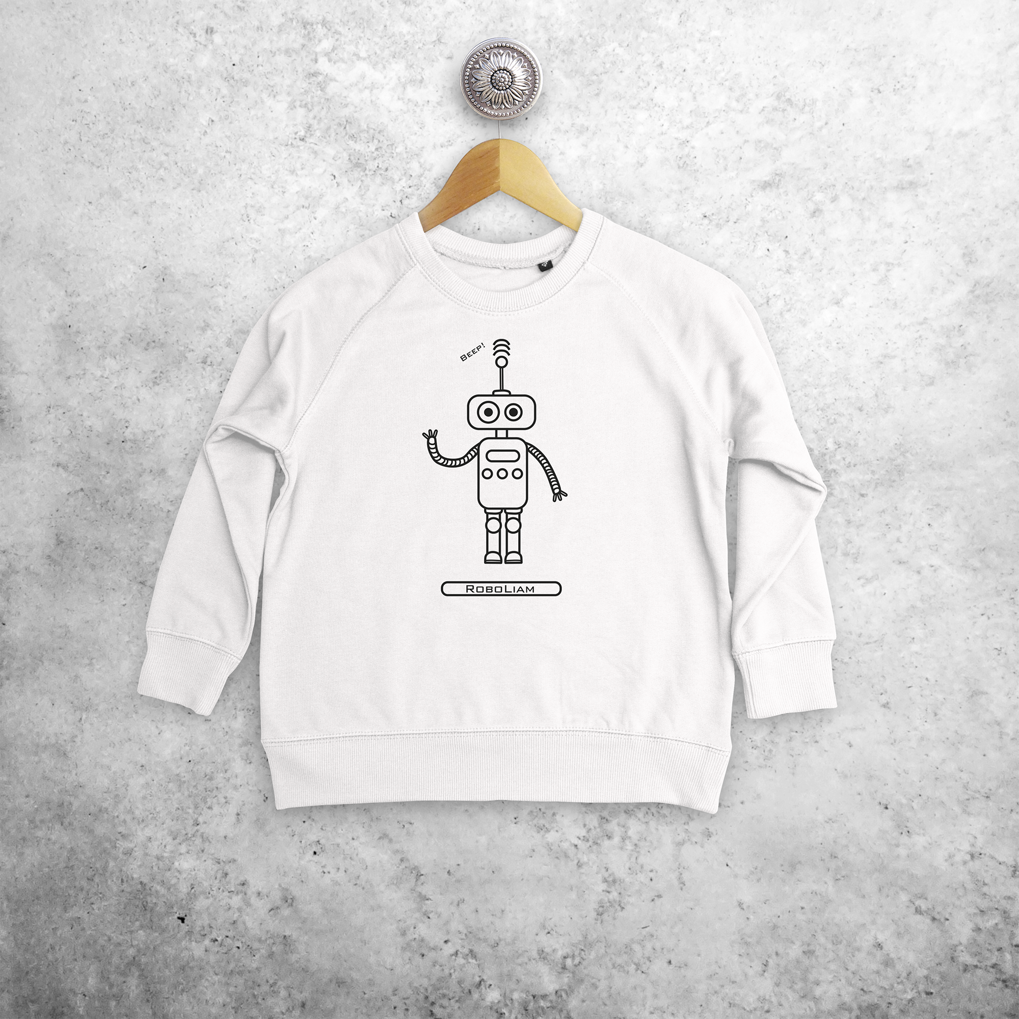 Robot kids sweater