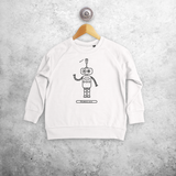 Robot kids sweater