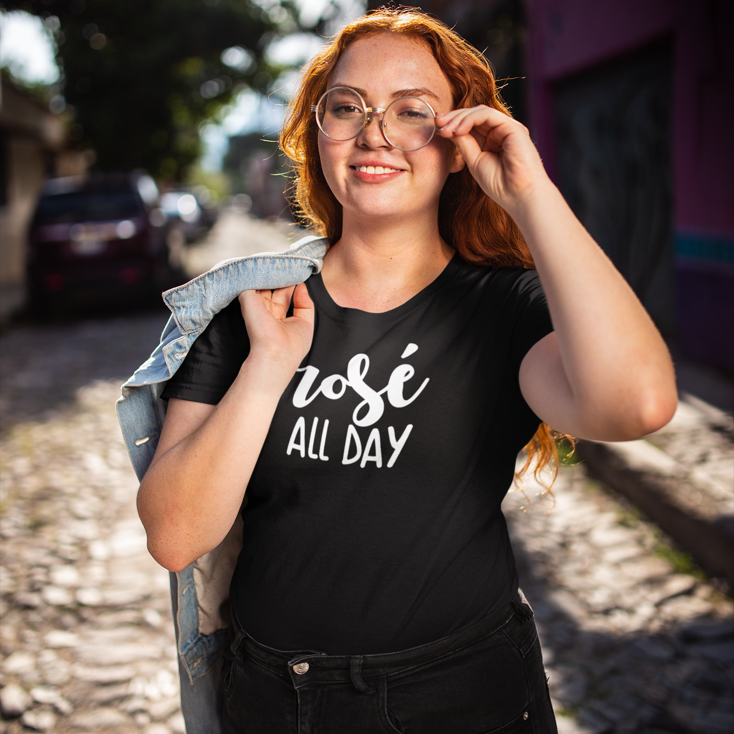 'Rosé all day' adult shirt