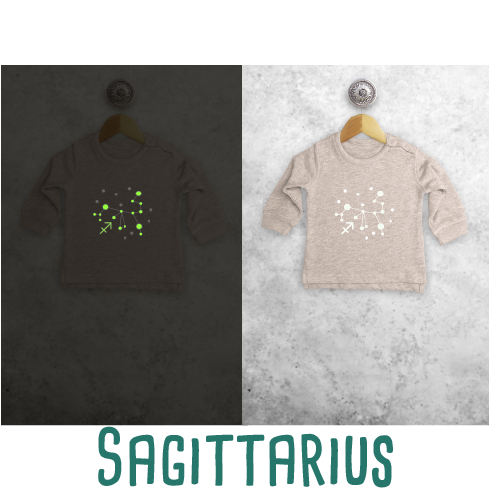 Star sign glow in the dark baby sweater