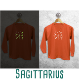 Star sign glow in the dark kids longsleeve shirt