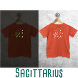 Star sign glow in the dark kids shortsleeve shirt