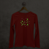 Star sign glow in the dark adult longsleeve shirt