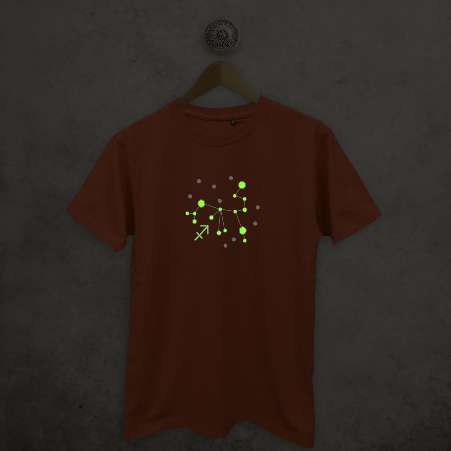 Star sign glow in the dark adult shirt