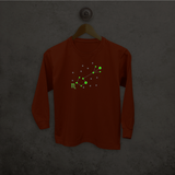 Star sign glow in the dark kids longsleeve shirt