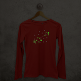 Star sign glow in the dark adult longsleeve shirt