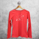 Star sign glow in the dark adult longsleeve shirt