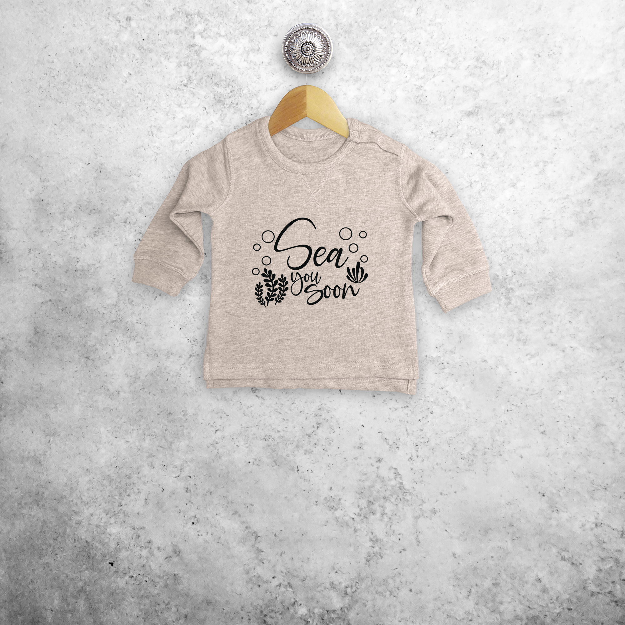 'Sea you soon' baby sweater