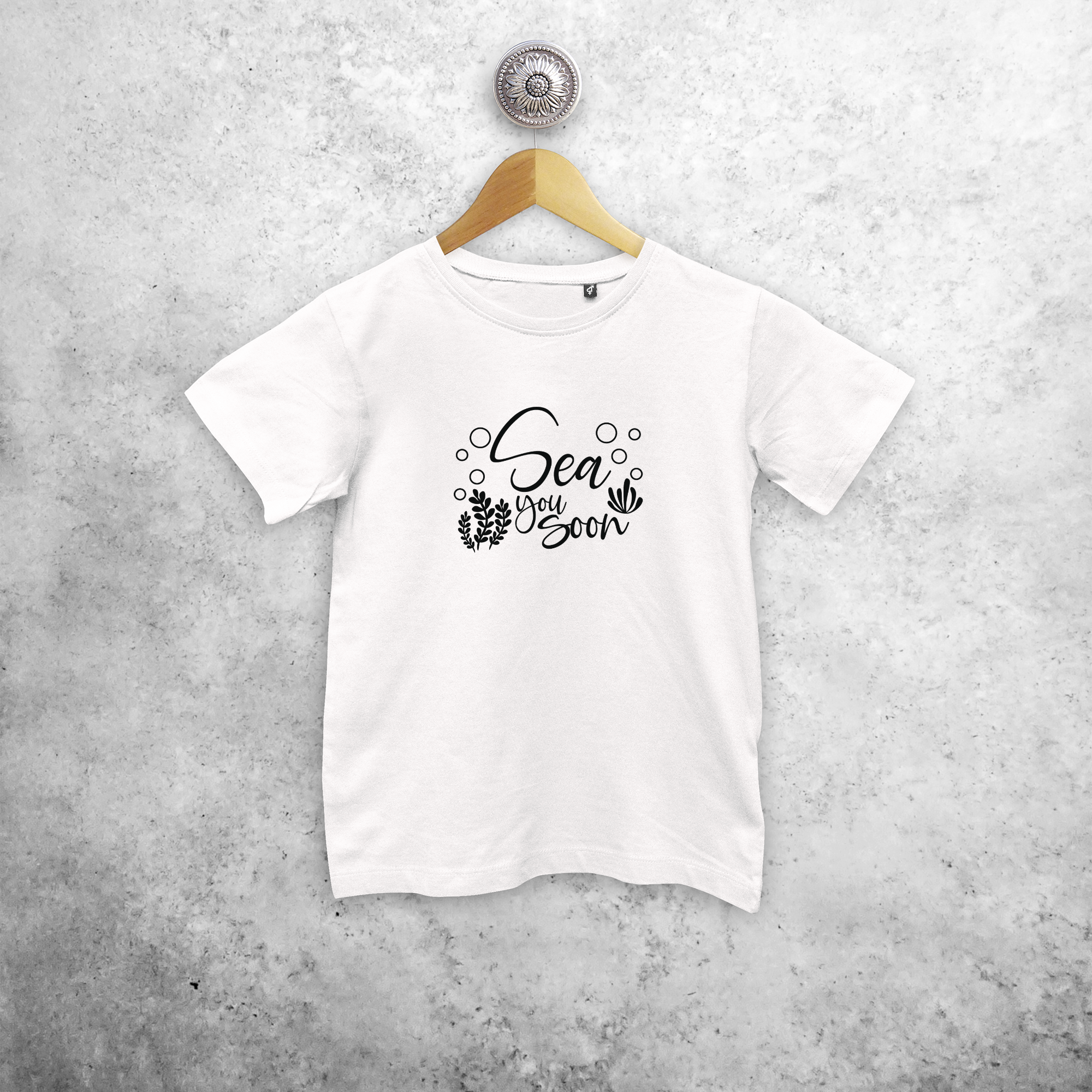 'Sea you soon' kids shortsleeve shirt