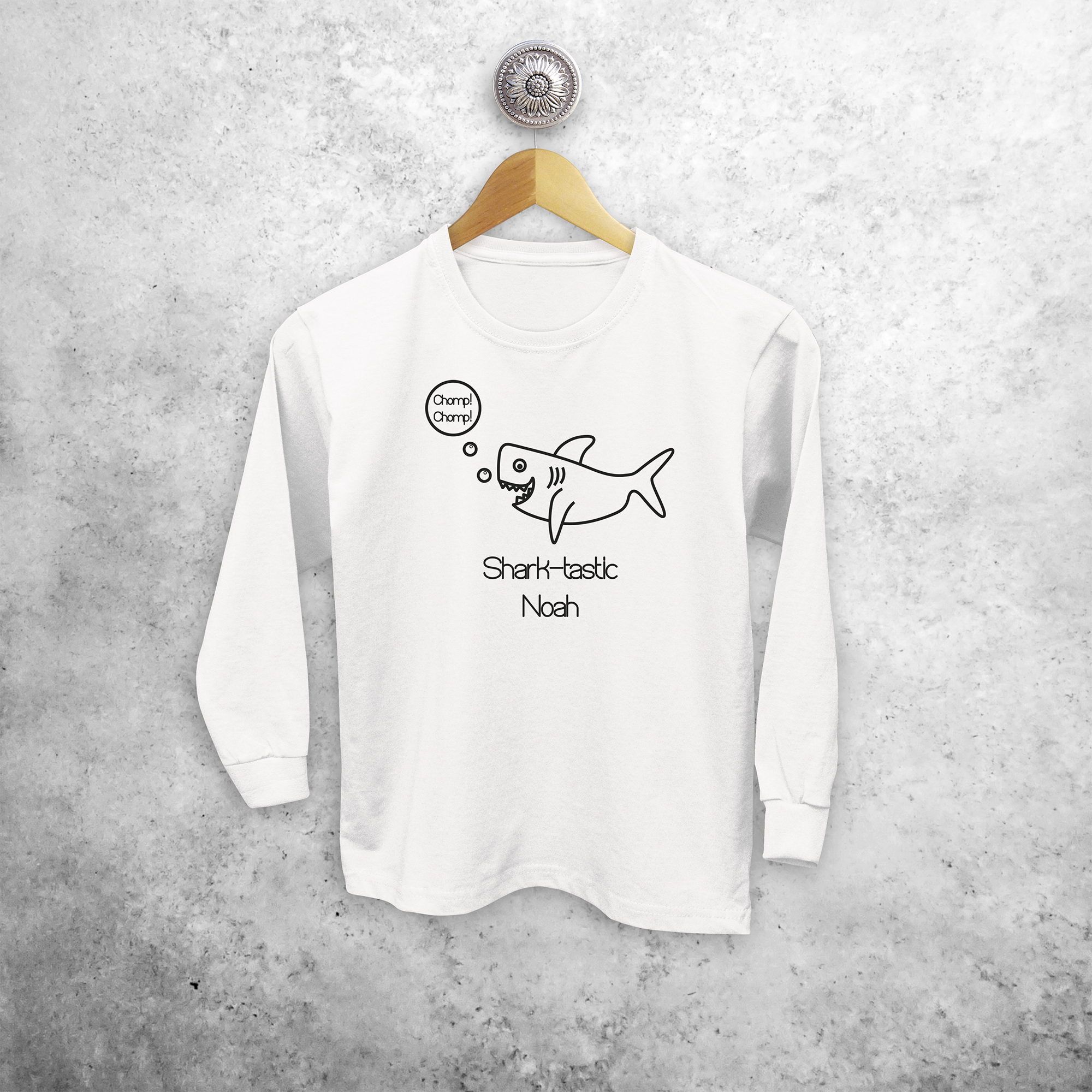 'Sharktastic' kids longsleeve shirt