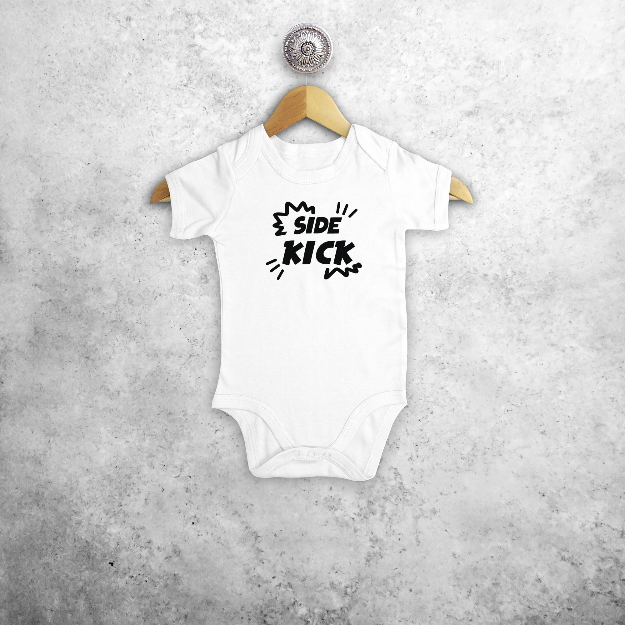 'Side kick' baby shortsleeve bodysuit