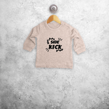 'Side kick' baby sweater