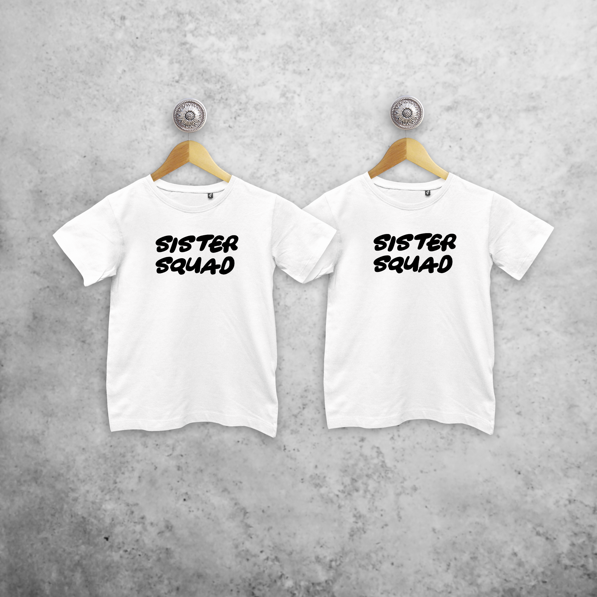 'Sister squad' kids sibling shirts