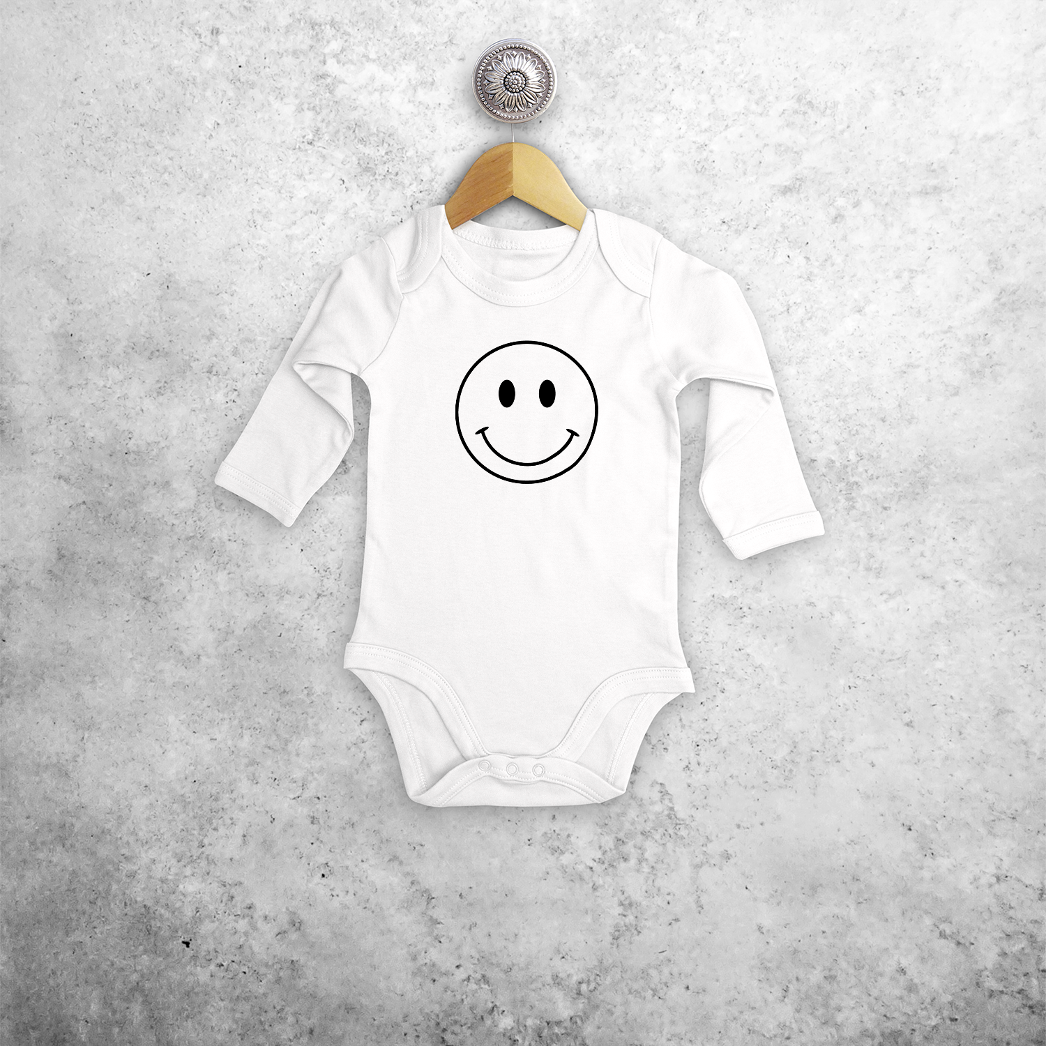 Smiley baby longsleeve bodysuit