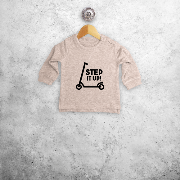 'Step it up' baby sweater