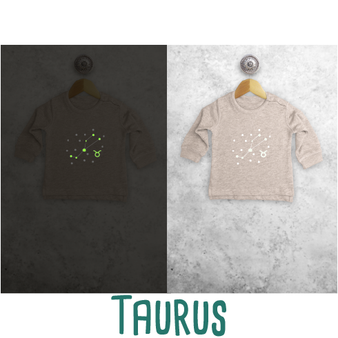 Star sign glow in the dark baby sweater