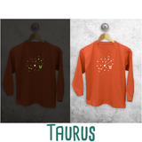 Star sign glow in the dark kids longsleeve shirt