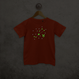 Star sign glow in the dark kids shortsleeve shirt