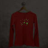 Star sign glow in the dark adult longsleeve shirt