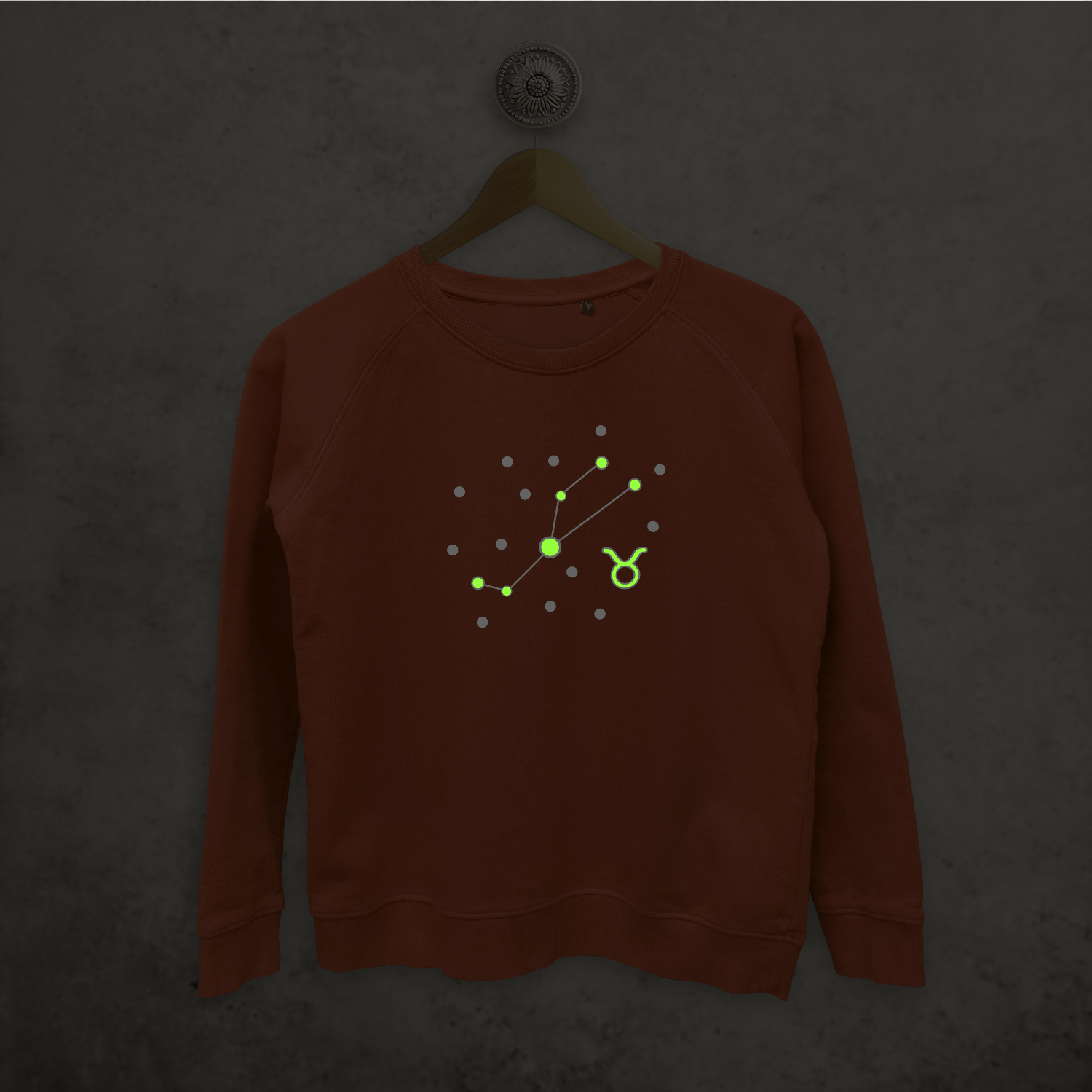 Star sign glow in the dark sweater