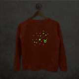 Star sign glow in the dark sweater