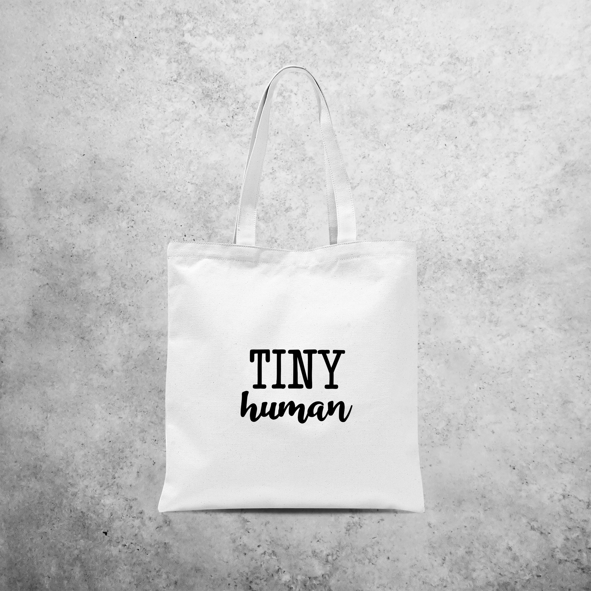 'Tiny human' tote bag