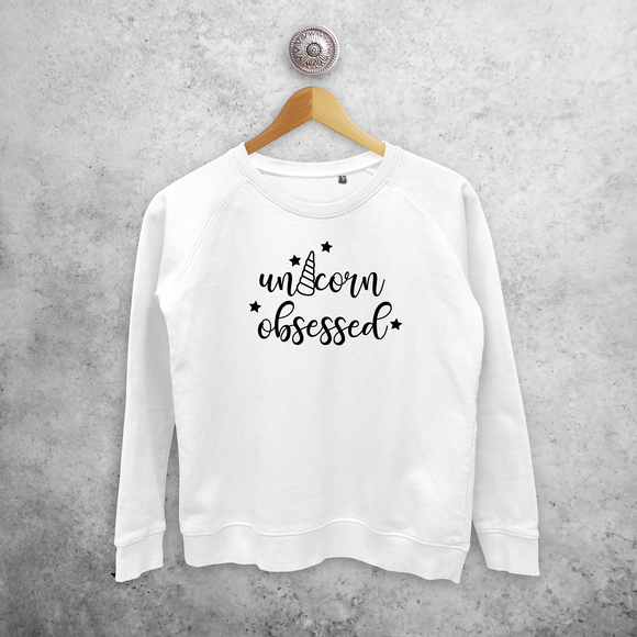 'Unicorn obsessed' sweater