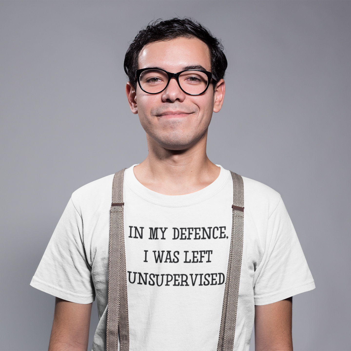 'In my defence, I was left unsupervised' adult shirt