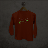 Star sign glow in the dark kids longsleeve shirt