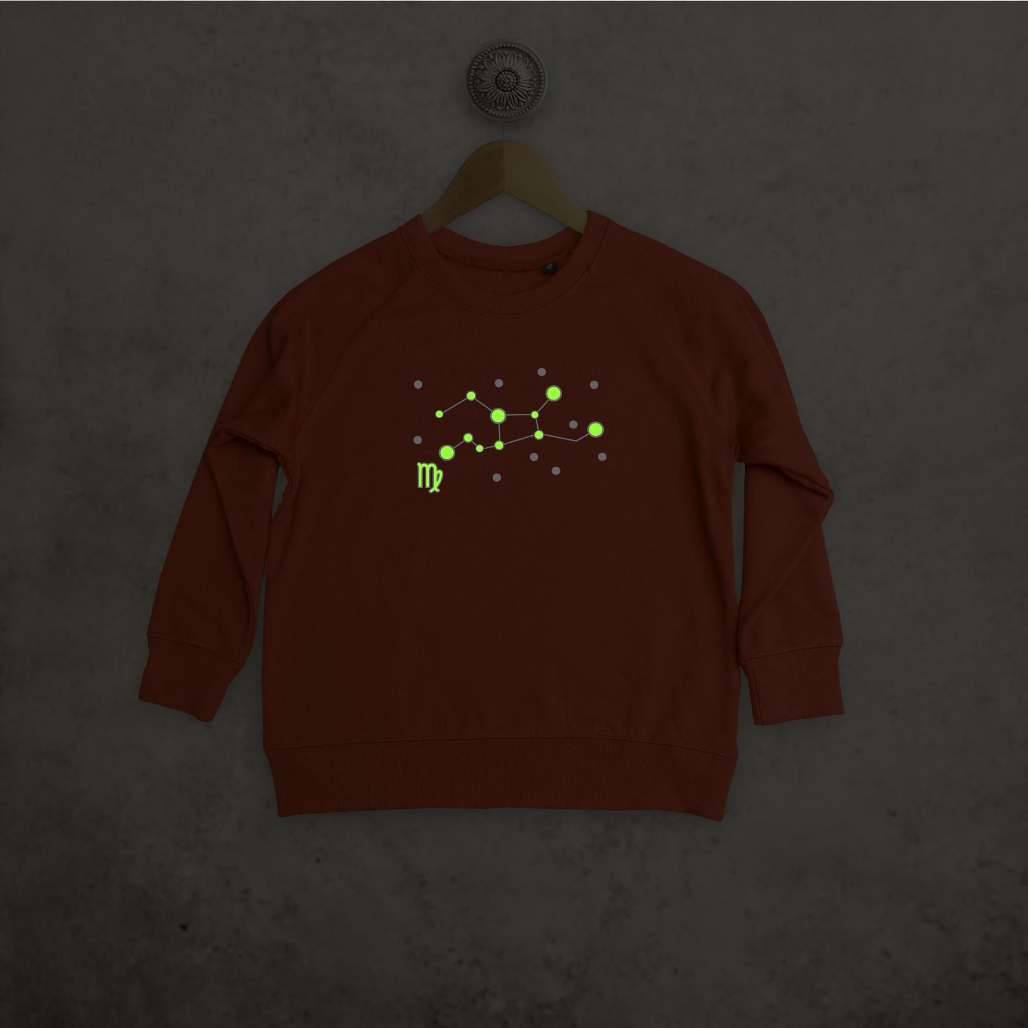 Star sign glow in the dark kids sweater