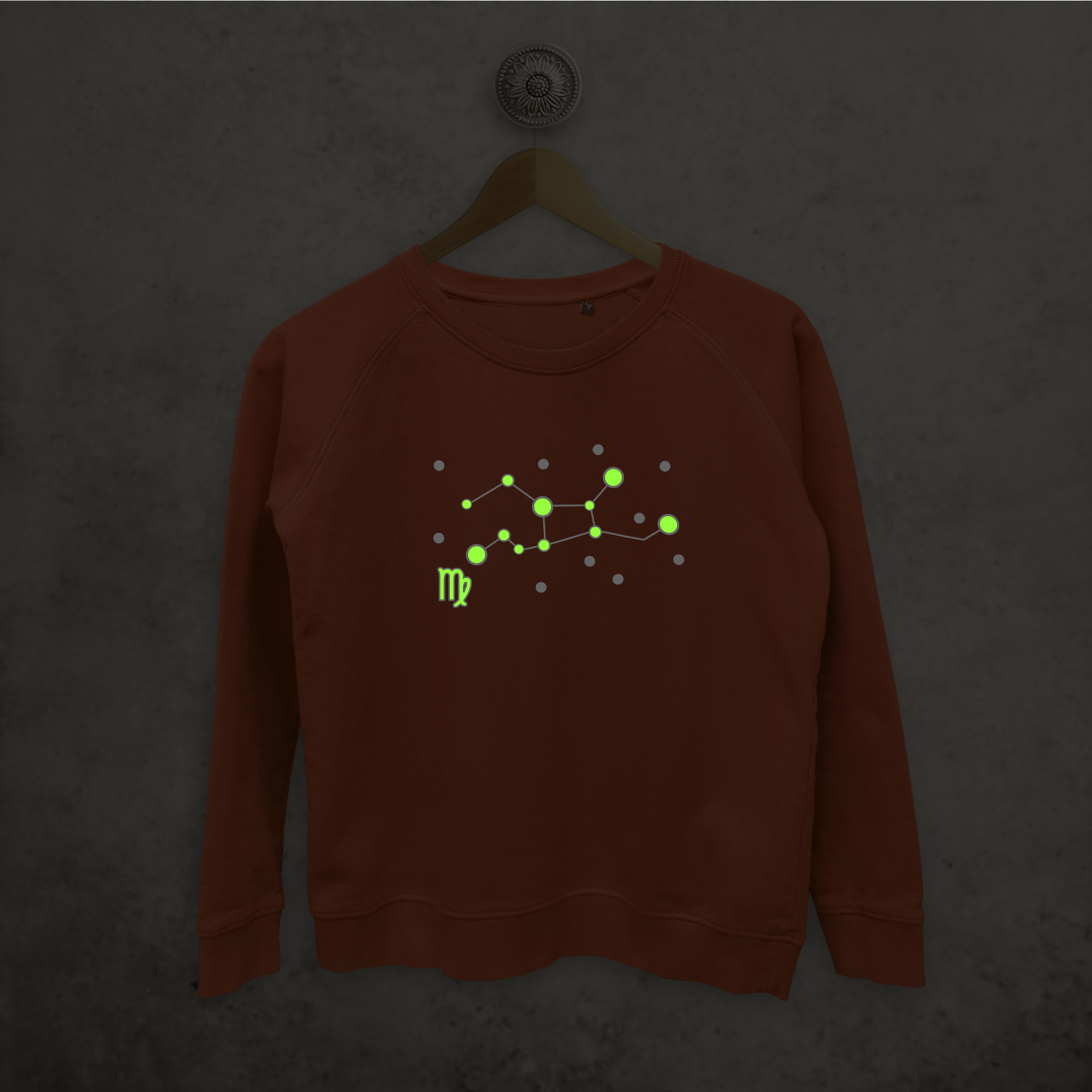 Star sign glow in the dark sweater