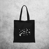 Star sign glow in the dark tote bag