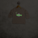 Fish glow in the dark baby sweater