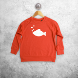 Fish glow in the dark kids sweater