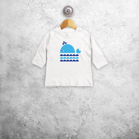 Whale baby longsleeve shirt