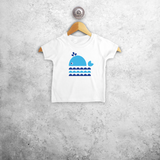 Whale baby shortsleeve shirt