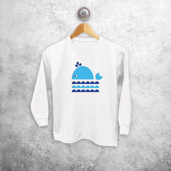 Whale longsleeve shirt