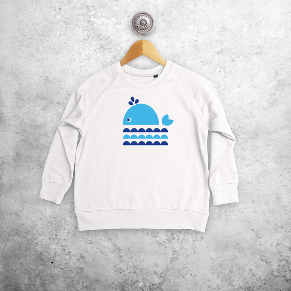 Whale kids sweater