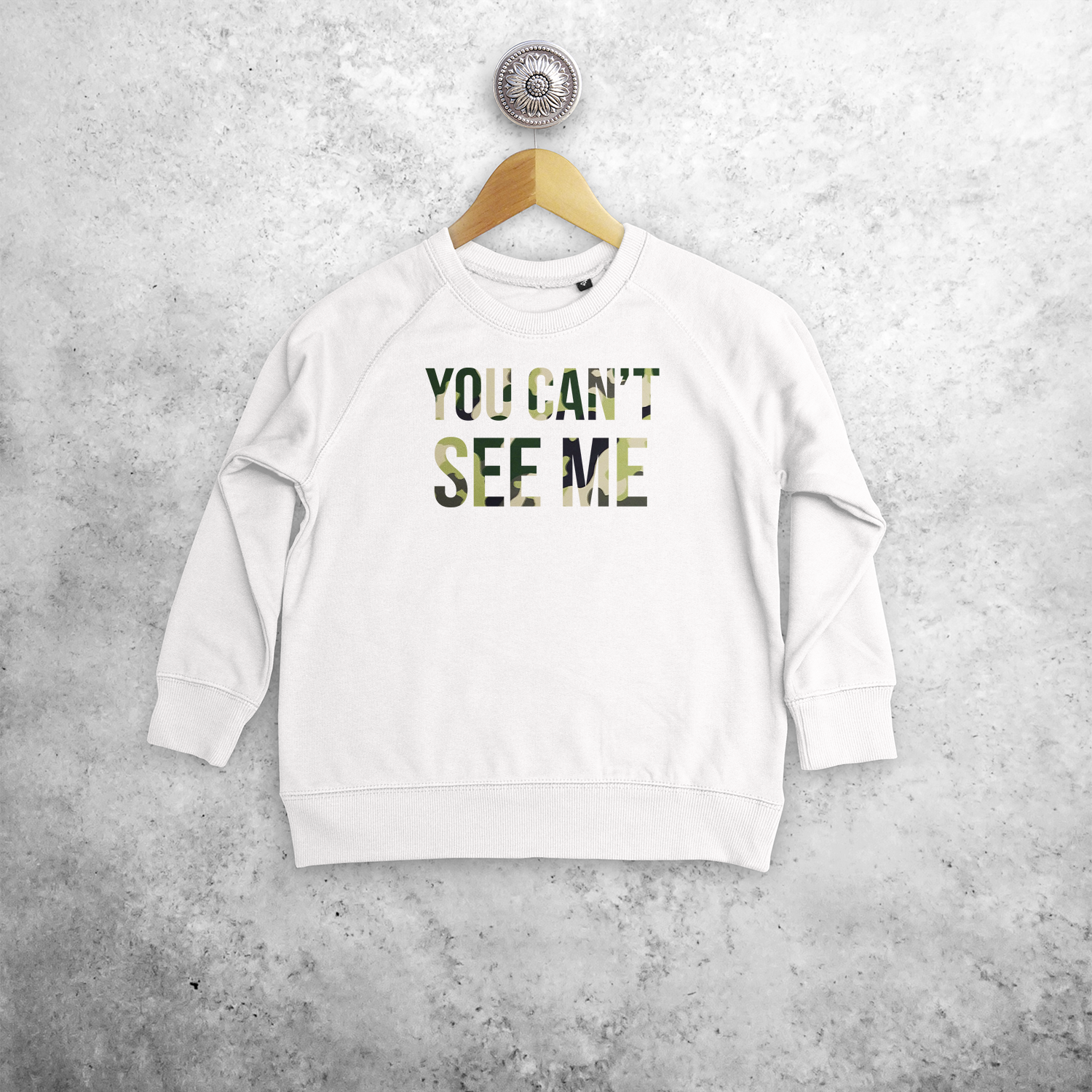 'You can't see me' kids sweater